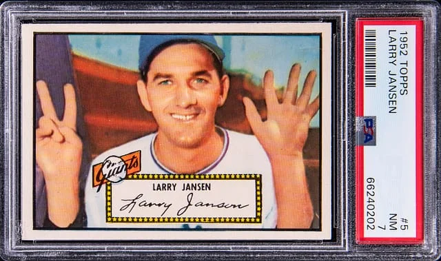 1952 Topps Larry Jansen #5 card image