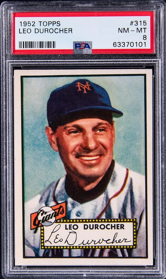 1952 Topps Leo Durocher #315 card image