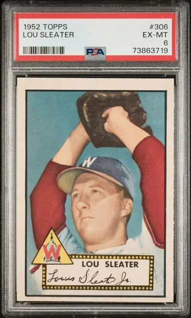 1952 Topps Lou Sleater #306 card image