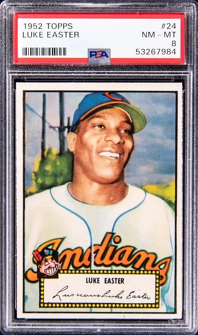 1952 Topps Luke Easter, Red Back #24 card image