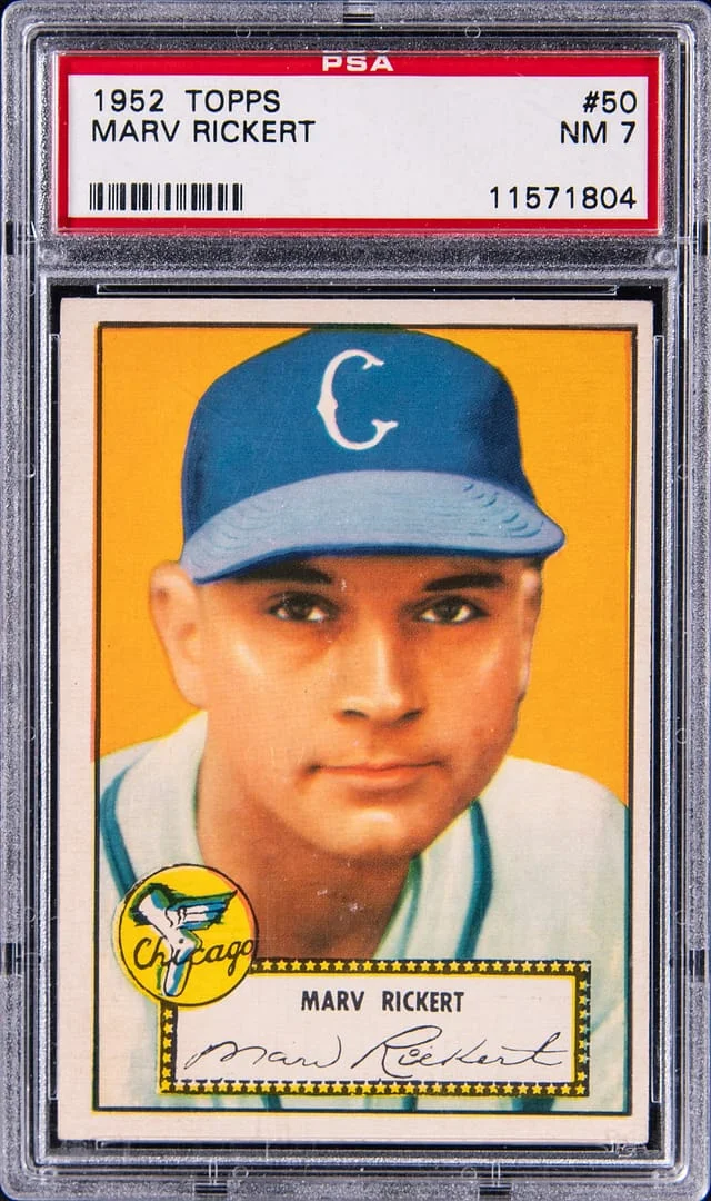 1952 Topps Marv Rickert #50 card image