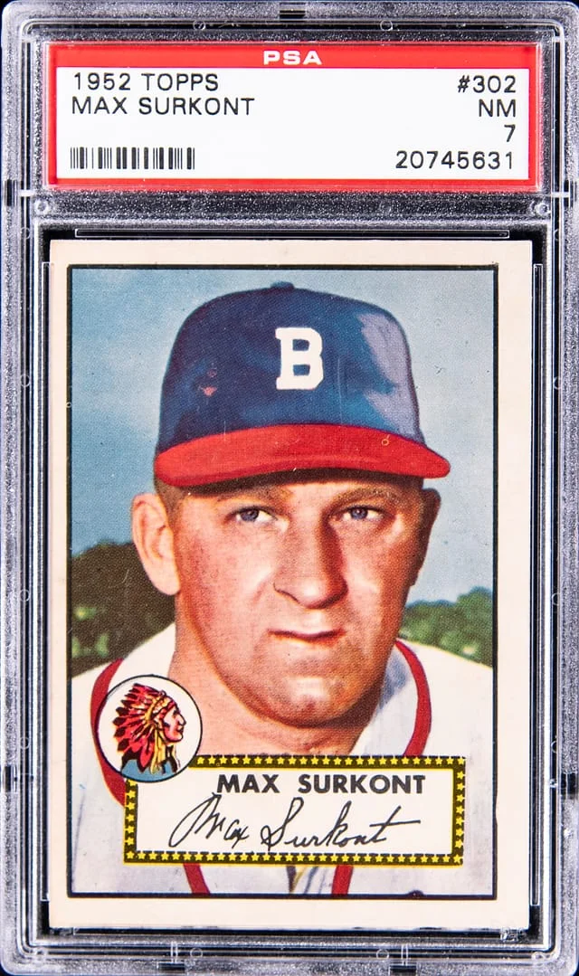 1952 Topps Max Surkont #302 card image