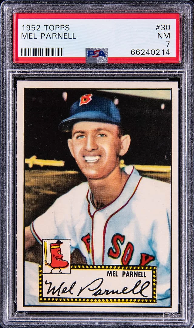 1952 Topps Mel Parnell #30 card image