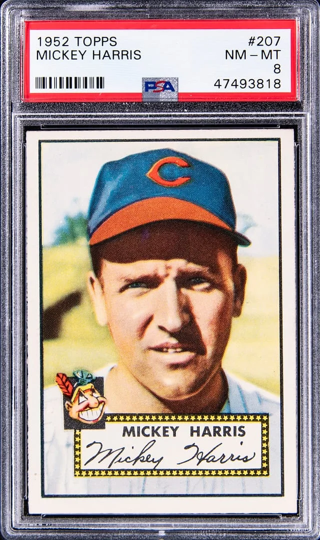 1952 Topps Mickey Harris #207 card image
