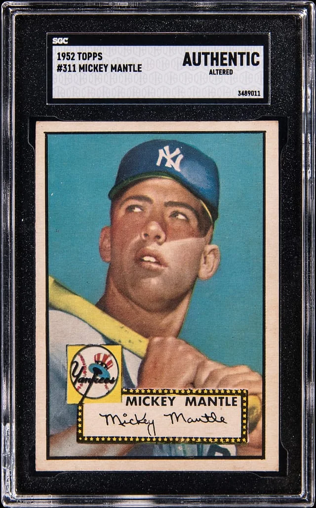 1952 Topps Mickey Mantle #311 card image