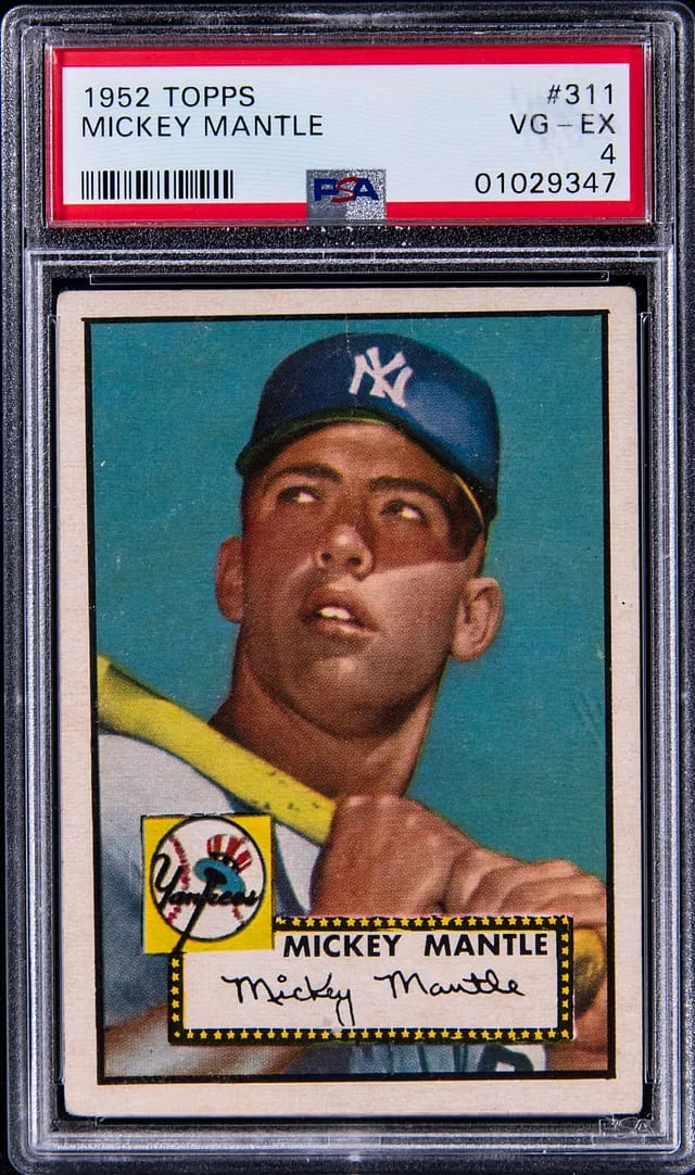 1952 Topps Mickey Mantle - A Beautifully Centered Example #311 card image