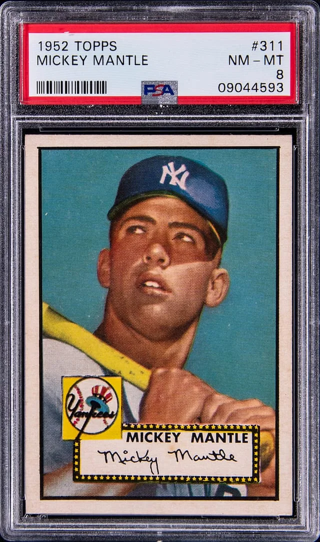 1952 Topps Mickey Mantle - A Beautifully Well-Centered Specimen! #311 card image