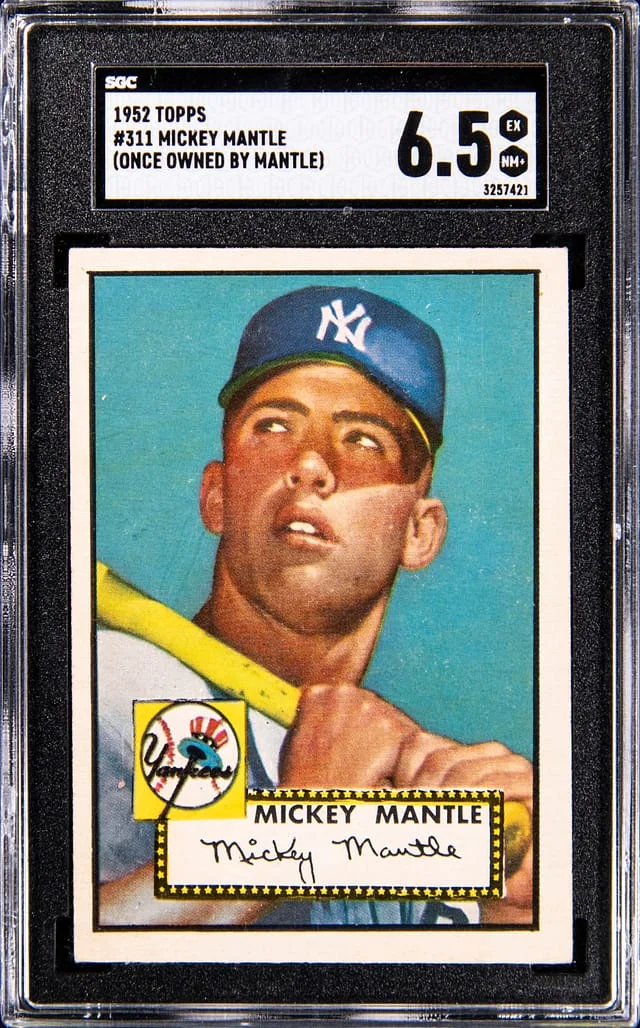 1952 Topps Mickey Mantle - Once Owned by Mantle #311 card image