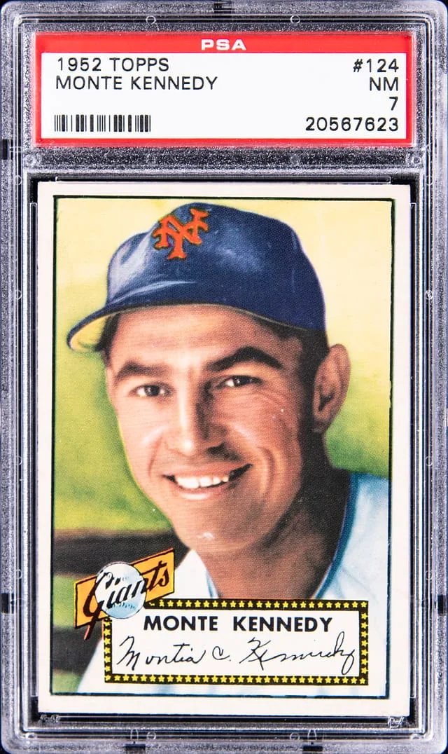 1952 Topps Monte Kennedy #124 card image