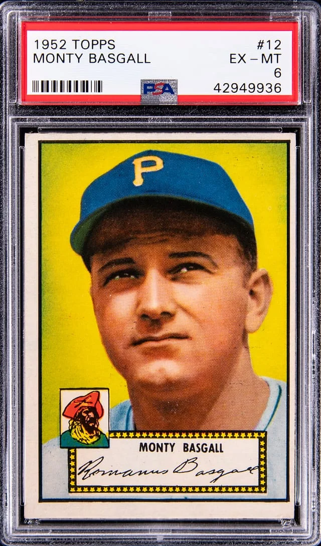 1952 Topps Monty Basgall #12 card image