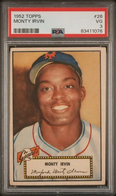 1952 Topps Monty Irvin #26 card image