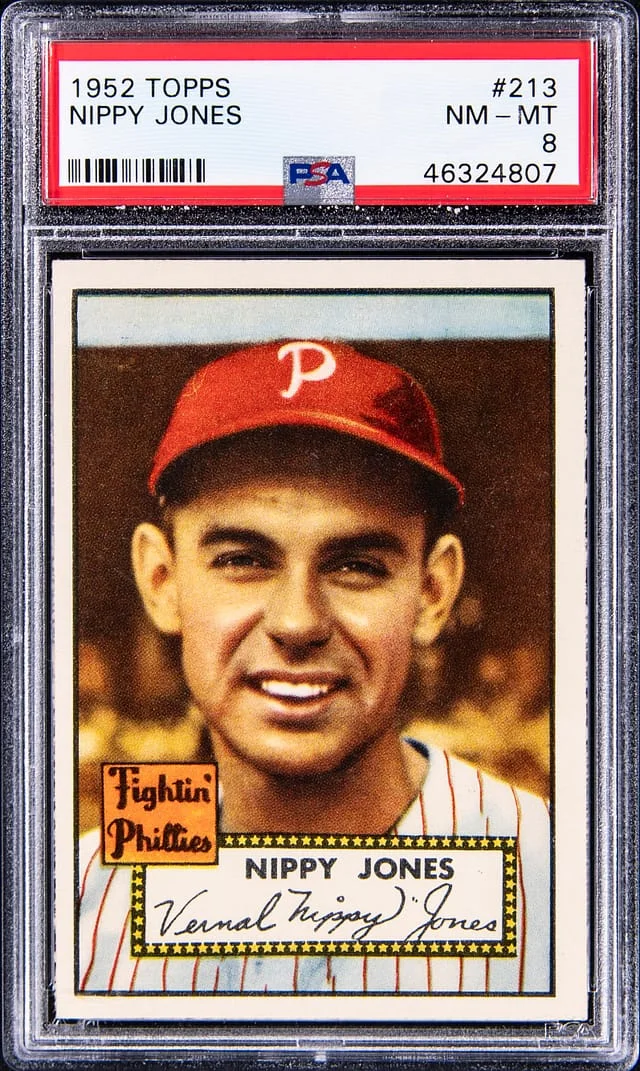 1952 Topps Nippy Jones #213 card image
