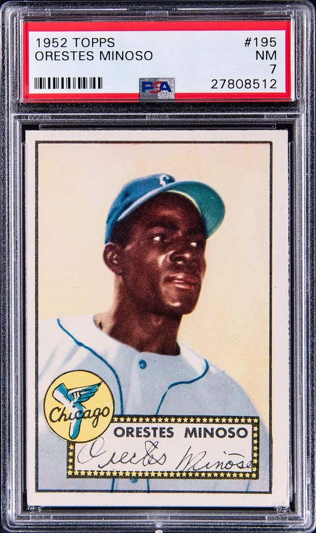 1952 Topps Orestes Minoso #195 card image