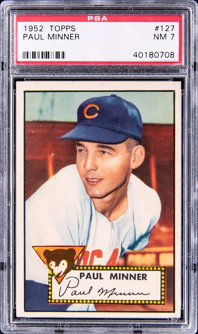 1952 Topps Paul Minner #127 card image