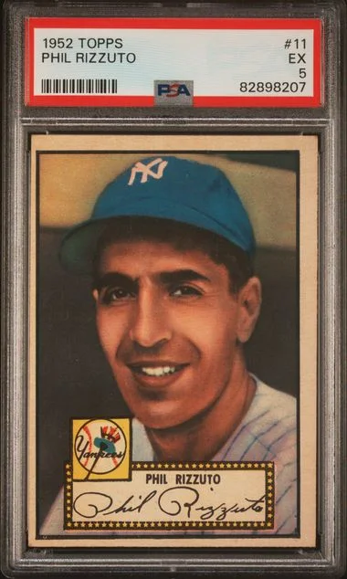 1952 Topps Phil Rizzuto, Red Back #11 card image