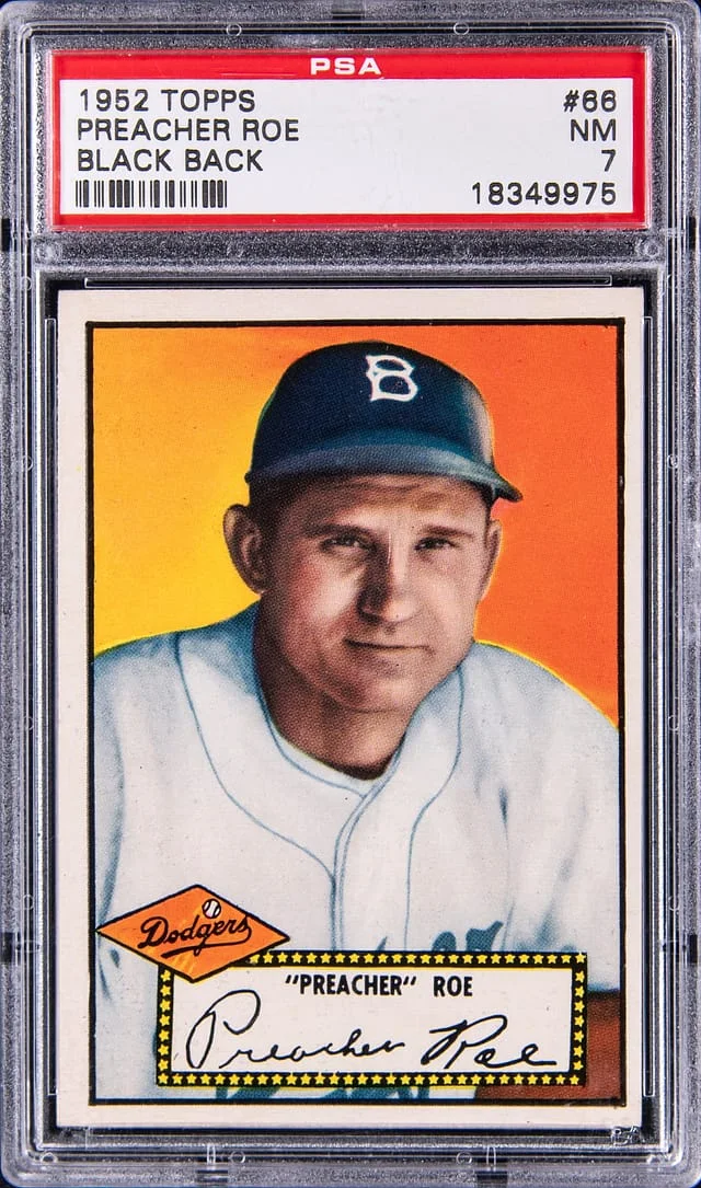 1952 Topps Preacher Roe #66 card image