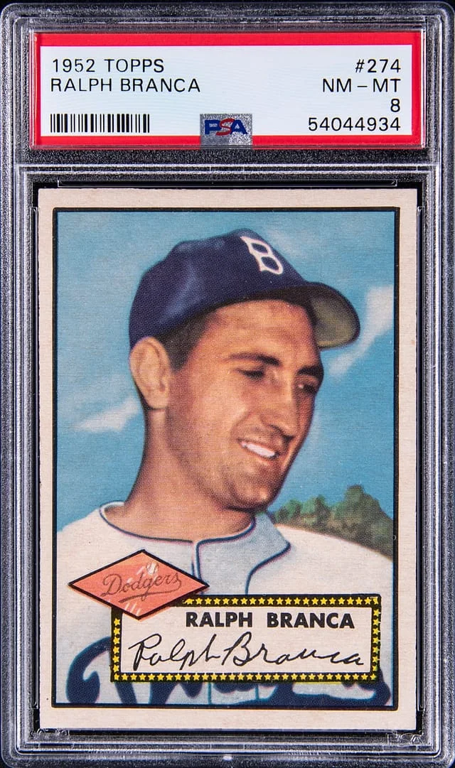 1952 Topps Ralph Branca #274 card image