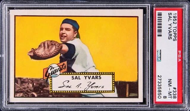 1952 Topps Sal Yvars #338 card image
