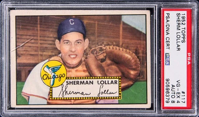 1952 Topps Sherm Lollar #117 card image