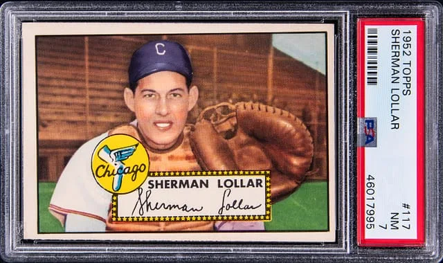 1952 Topps Sherman Lollar #117 card image