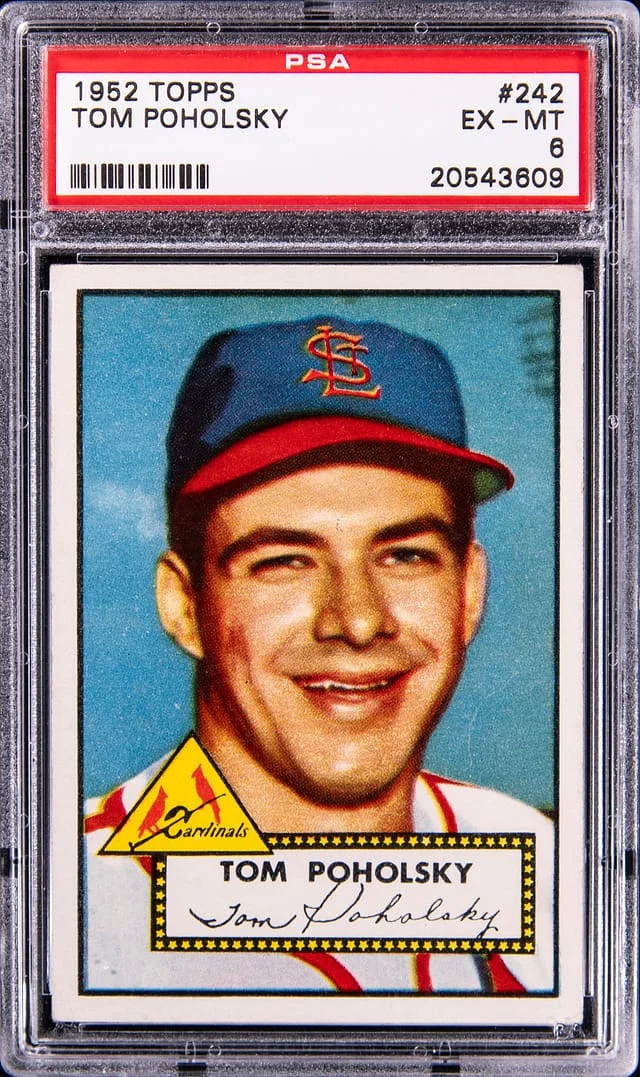 1952 Topps Tom Poholsky #242 card image