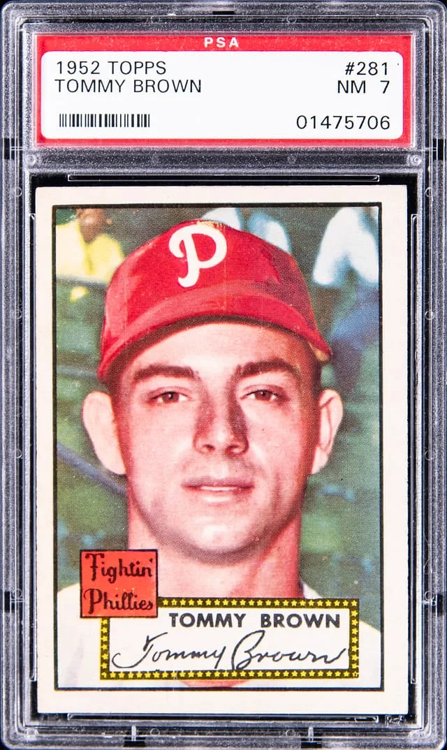 1952 Topps Tommy Brown #7 card image