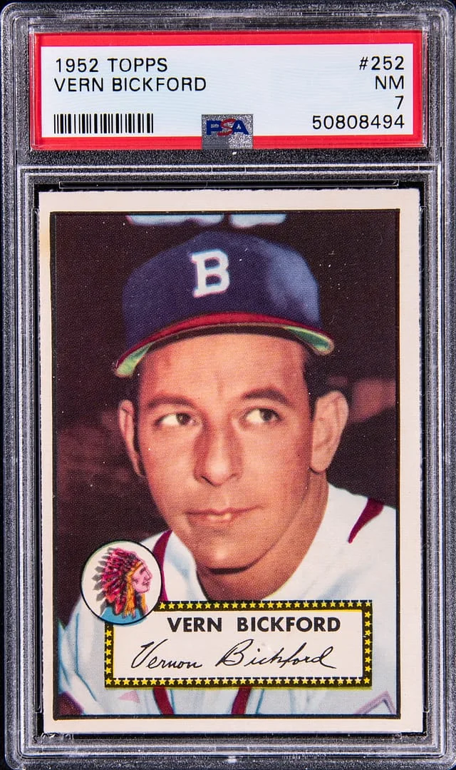 1952 Topps Vern Bickford #252 card image