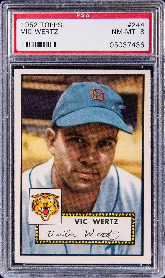 1952 Topps Vic Wertz #244 card image