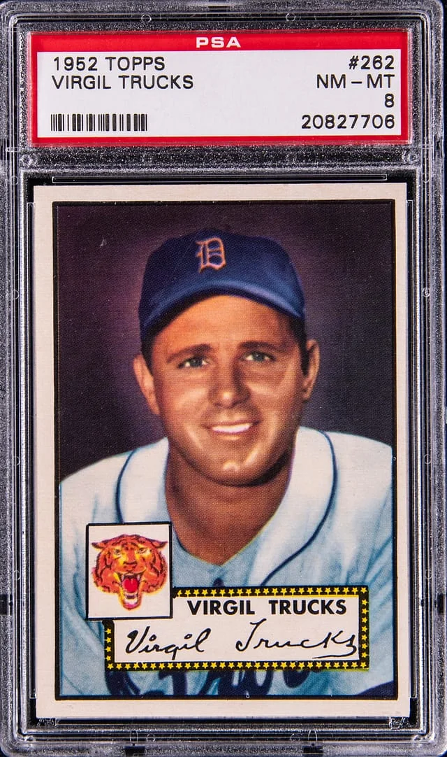 1952 Topps Virgil Trucks #262 card image