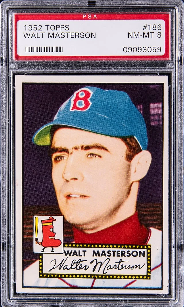 1952 Topps Walt Masterson #186 card image