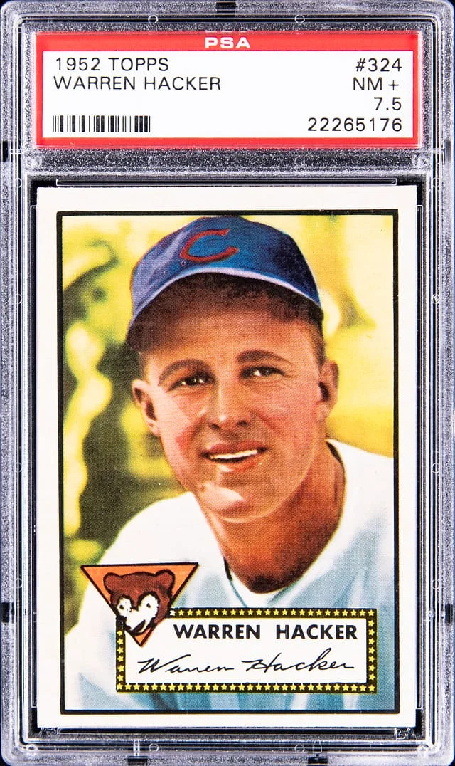 1952 Topps Warren Hacker #324 card image