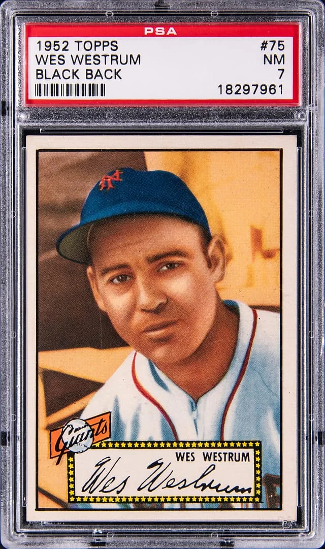 1952 Topps Wes Westrum #75 card image