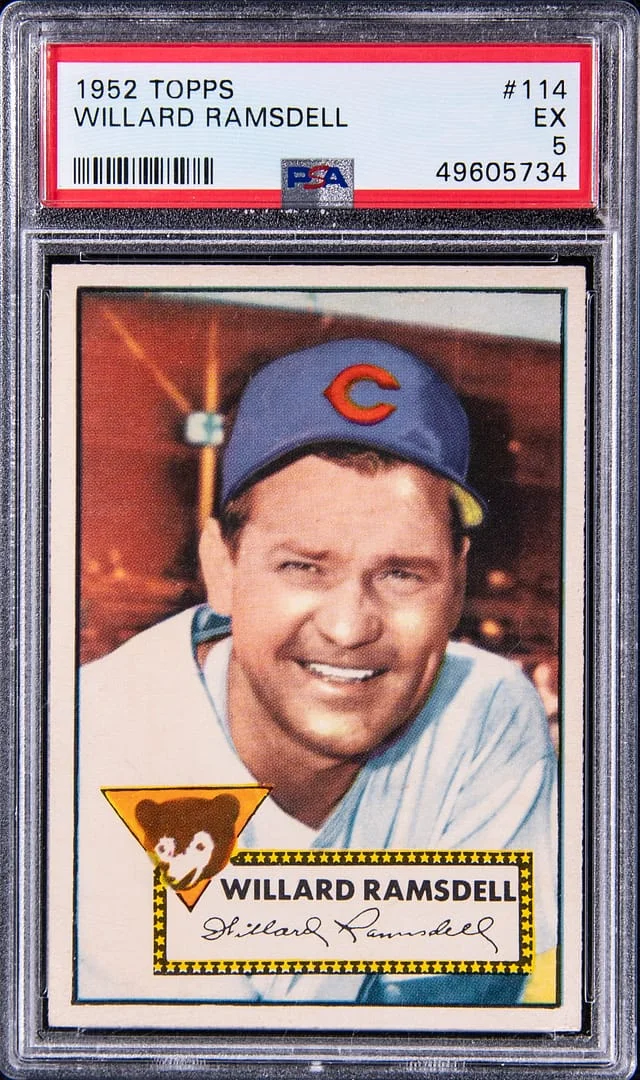 1952 Topps Willard Ramsdell #114 card image