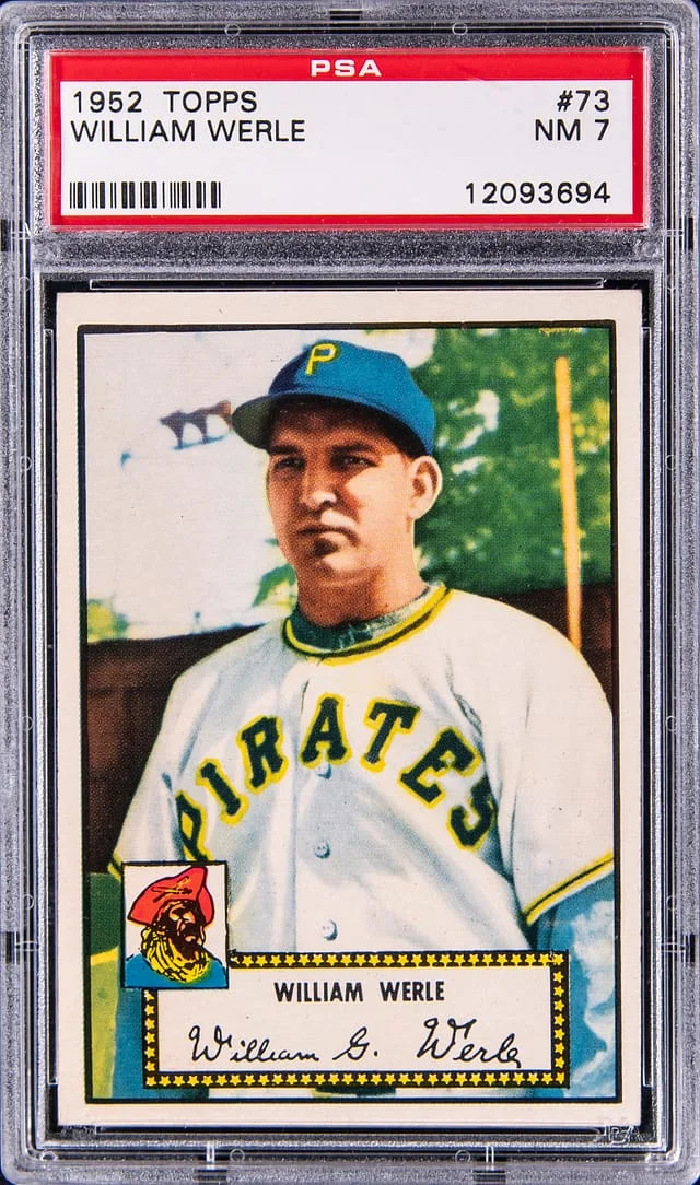 1952 Topps William Werle #73 card image