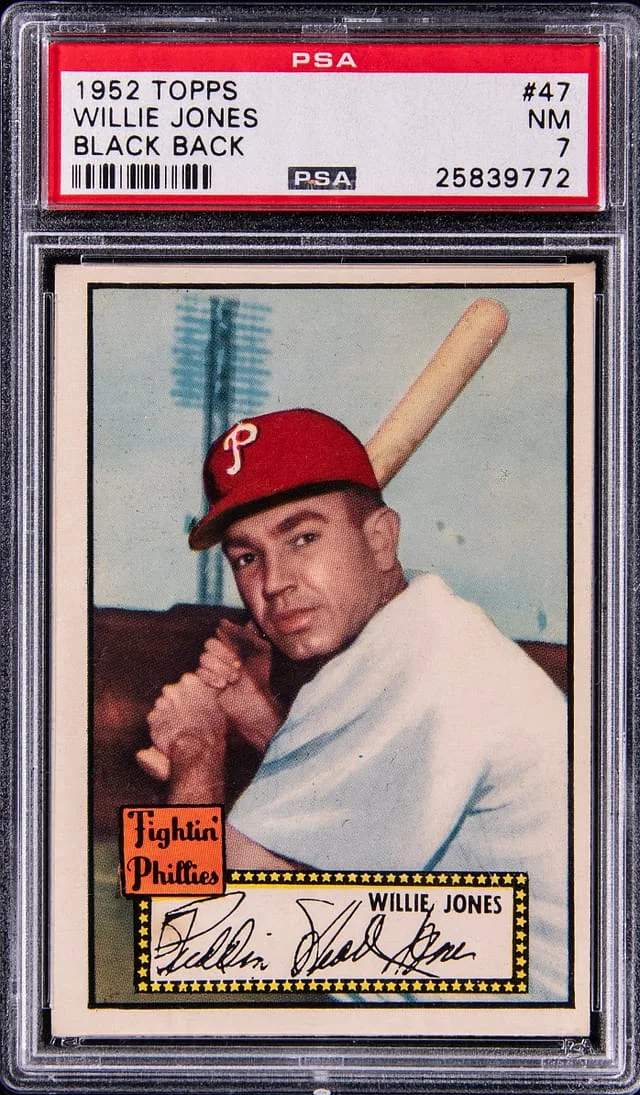 1952 Topps Willie Jones #47 card image