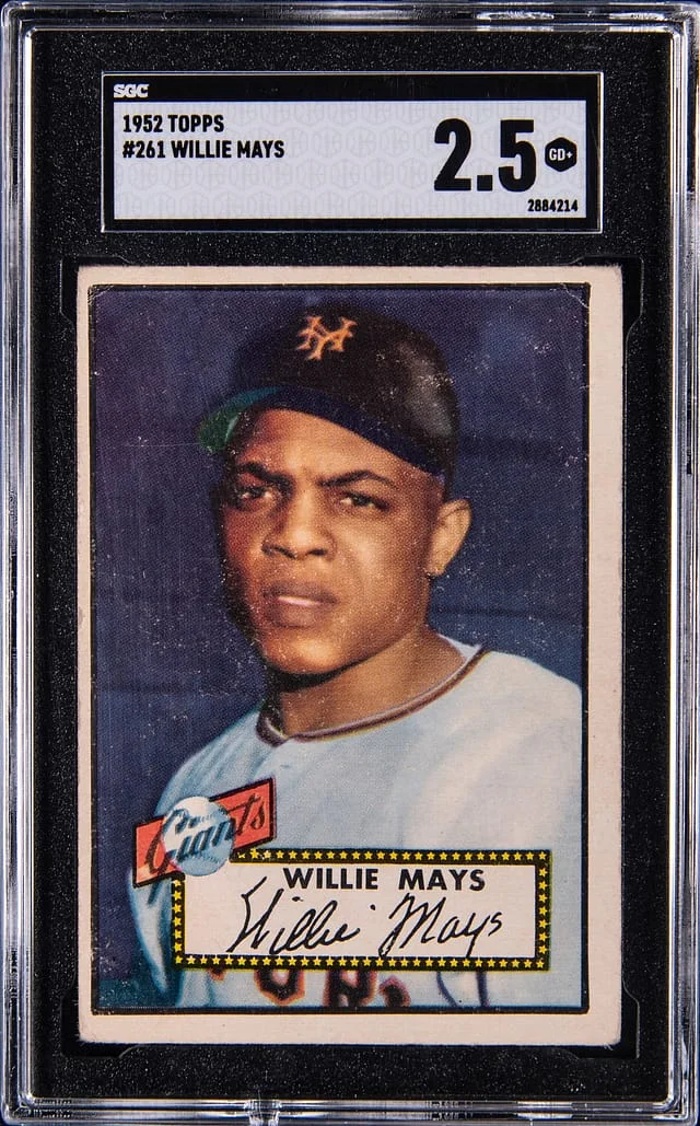 1952 Topps Willie Mays #261 card image