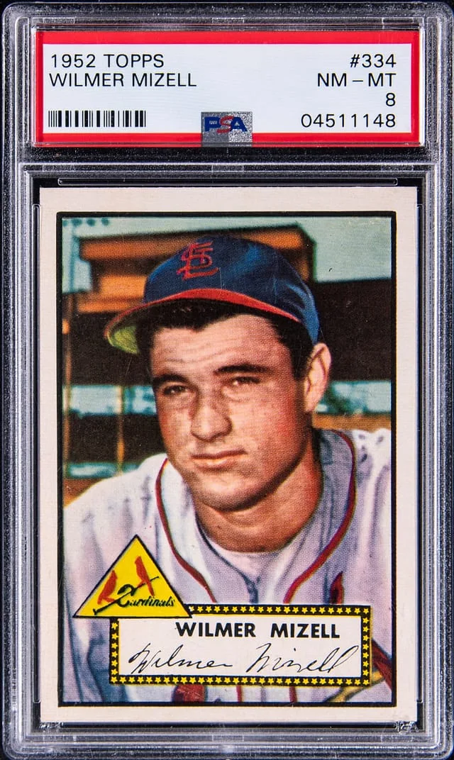 1952 Topps Wilmer Mizell #334 card image