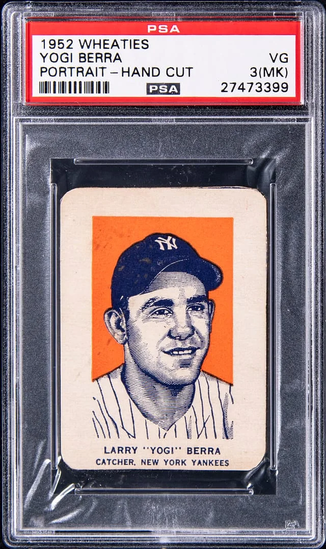 1952 Wheaties Hand Cut Yogi Berra (Portrait) #NNO card image