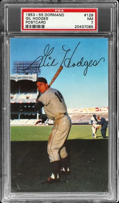 1953-55 Dormand Postcard Gil Hodges #129 card image