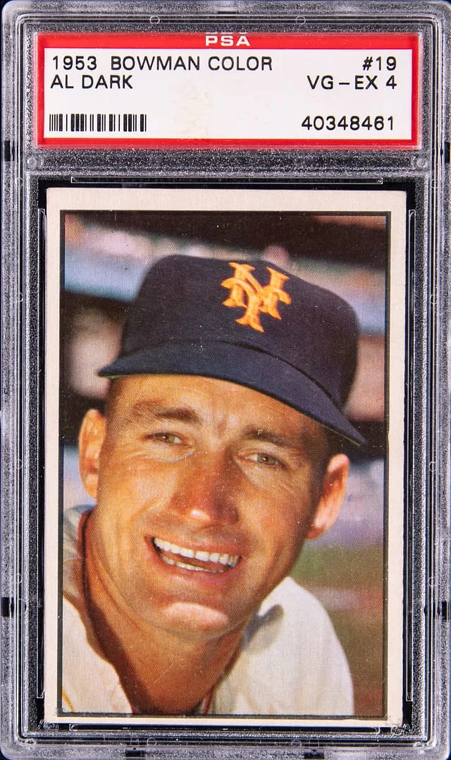 1953 Bowman AL Dark Color #19 card image