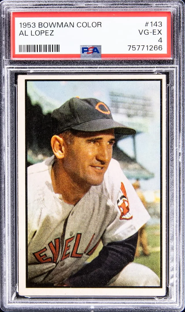 1953 Bowman Al Lopez Color #143 card image
