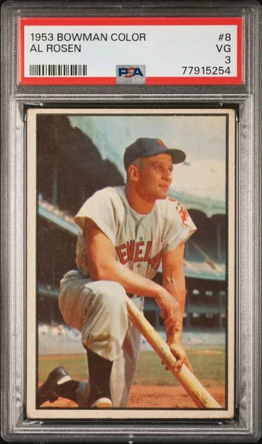 1953 Bowman Al Rosen Color #8 card image
