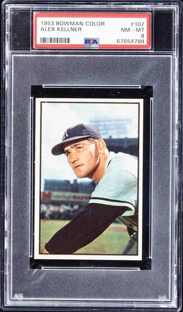 1953 Bowman Alex Kellner Color #107 card image
