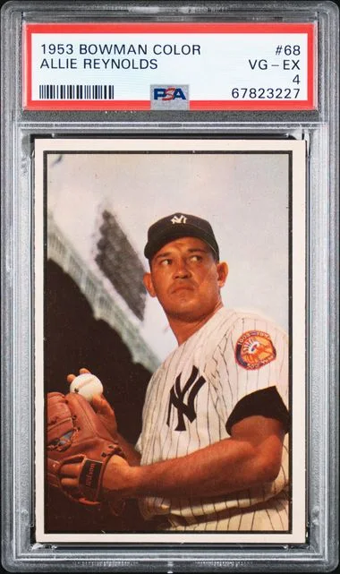 1953 Bowman Allie Reynolds Color #68 card image