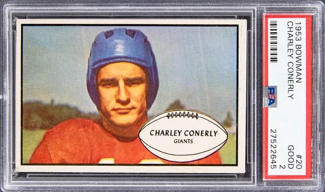 1953 Bowman Charley Conerly #20 card image