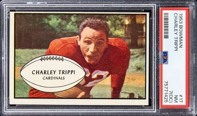 1953 Bowman Charley Trippi #17 card image