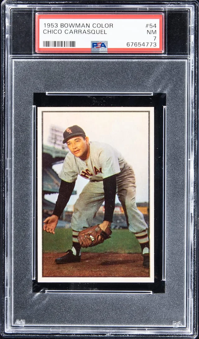 1953 Bowman Chico Carrasquel Color #54 card image