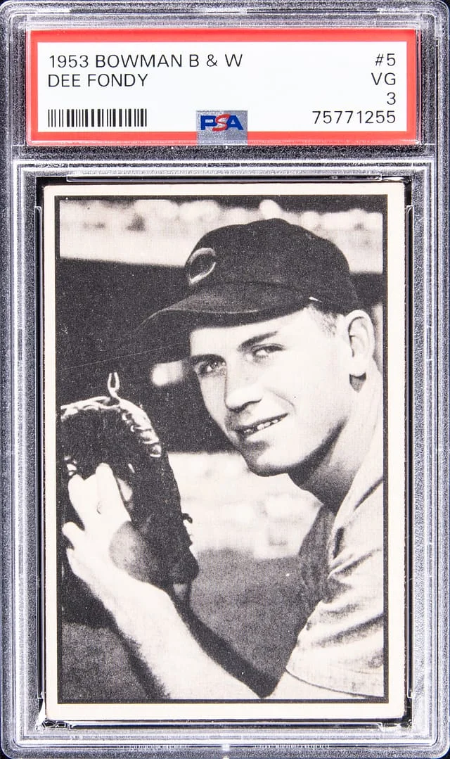 1953 Bowman Dee Fondy Black & White #5 card image