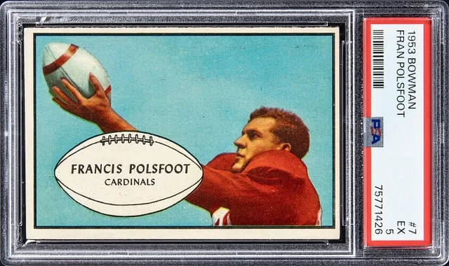 1953 Bowman Fran Polsfoot #7 card image