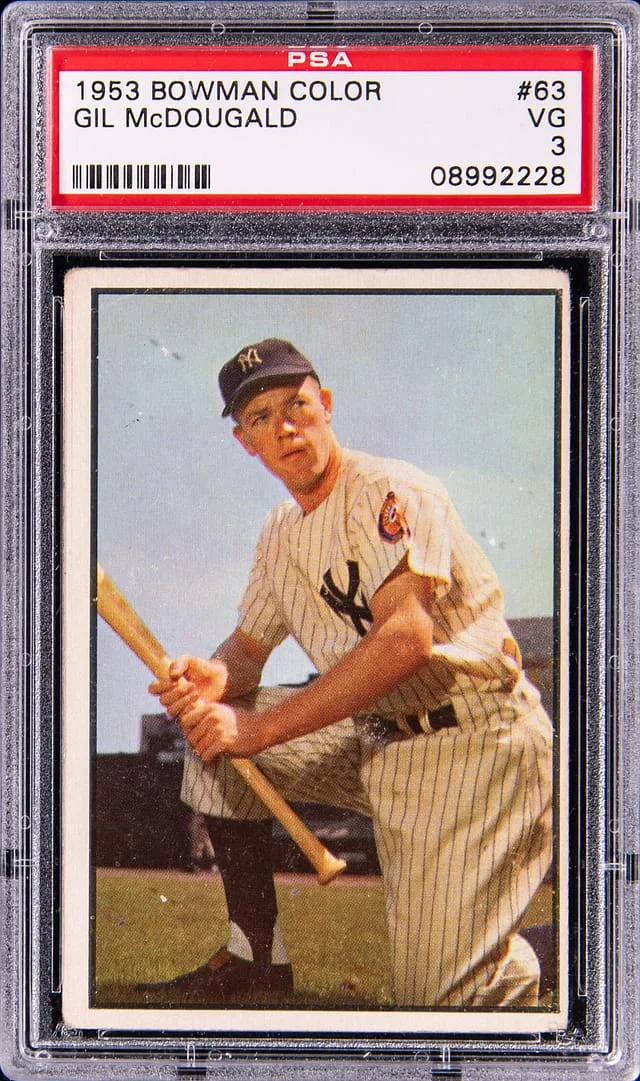 1953 Bowman Gil McDougald Color #63 card image